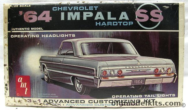 AMT 1/25 1964 Chevrolet Impala SS 409 - With Operating Headlights and